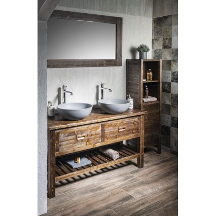 Sapho - Lauale paigaldatav valamu FORMIGO läbimõõt 39 cm betoon/matt-hall