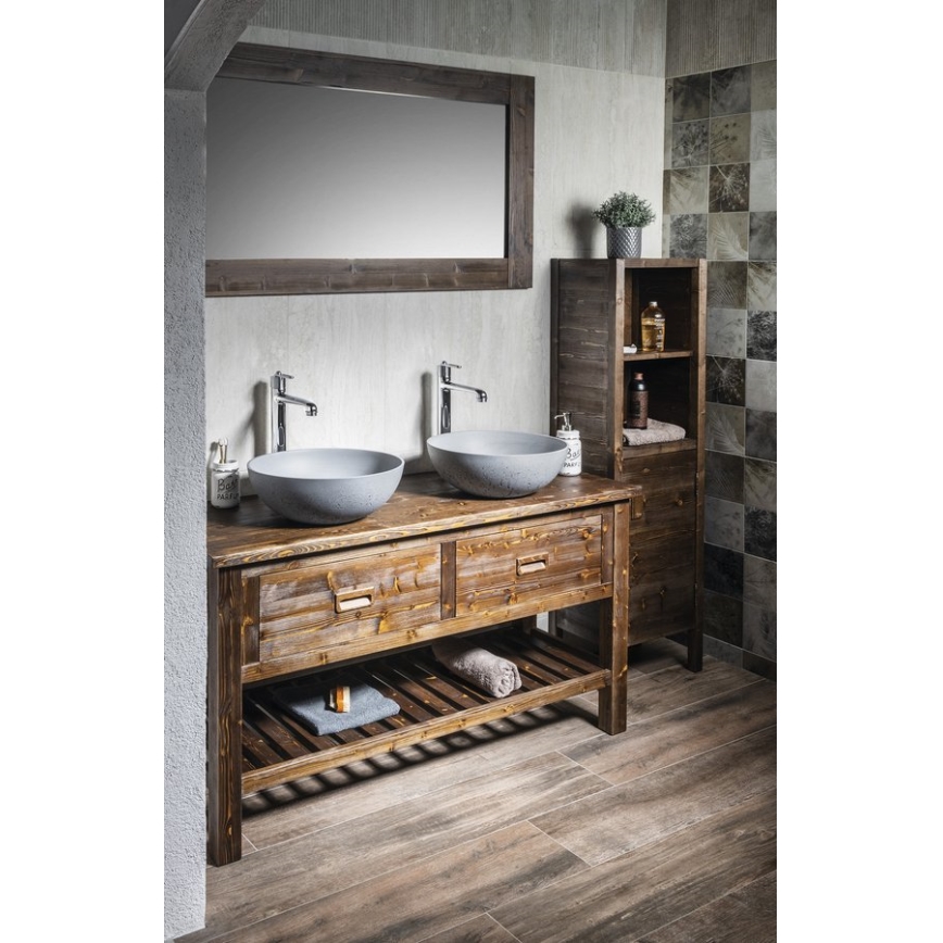 Sapho - Lauale paigaldatav valamu FORMIGO läbimõõt 39 cm betoon/matt-hall