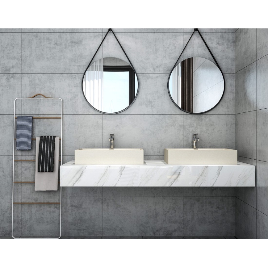 Sapho - Lauapinnale paigaldatav valamu 58x36 cm betoon/beež