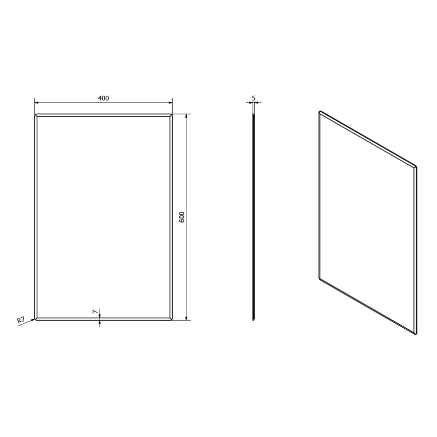 Sapho - Peegel ACCORD 40x60 cm