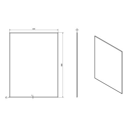 Sapho - Peegel ACCORD 60x80 cm