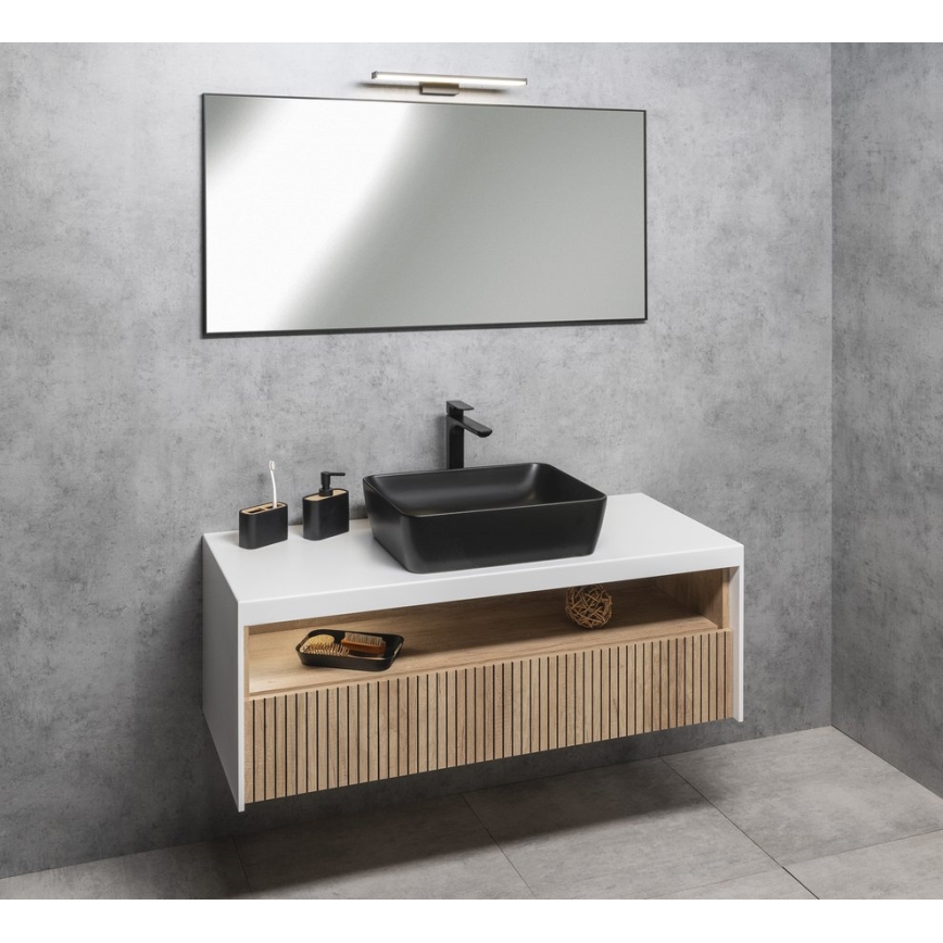 Sapho - Peegel raamiga AROWANA 50x80 matt-must