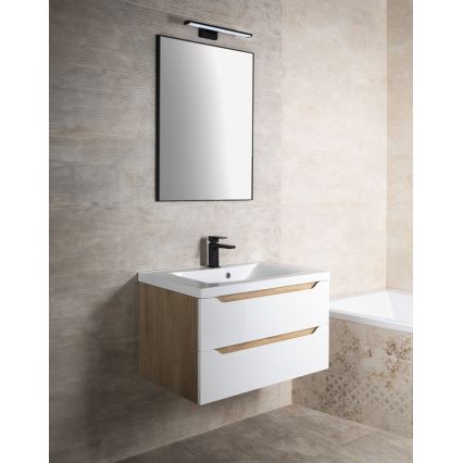 Sapho - Peegel raamiga AROWANA 60x80 cm matt-musta viimistlusega