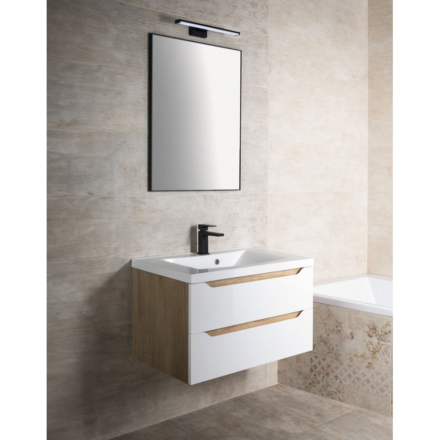 Sapho - Peegel raamiga AROWANA 60x80 cm matt-musta viimistlusega