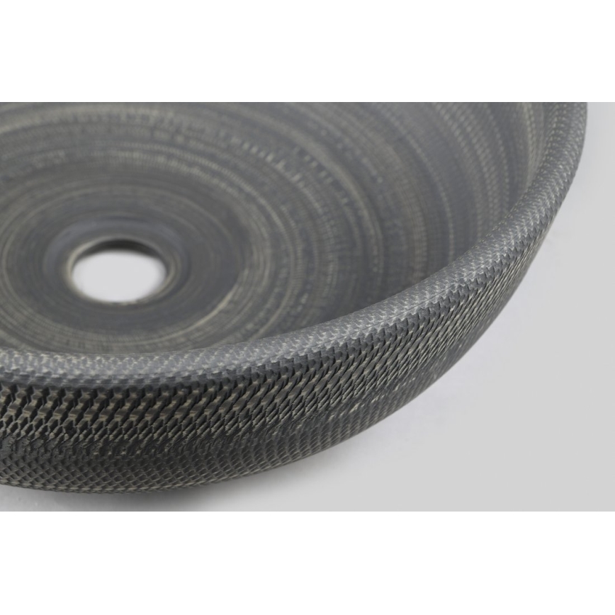 Sapho - PRIORI lauapealne valamu, läbimõõt 41 cm, keraamika/hall