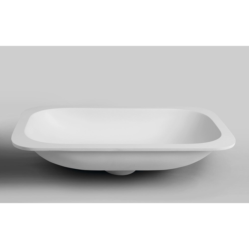 Sapho - Süvistatav valamu ROCKSTONE 67x35,5 cm matt valge