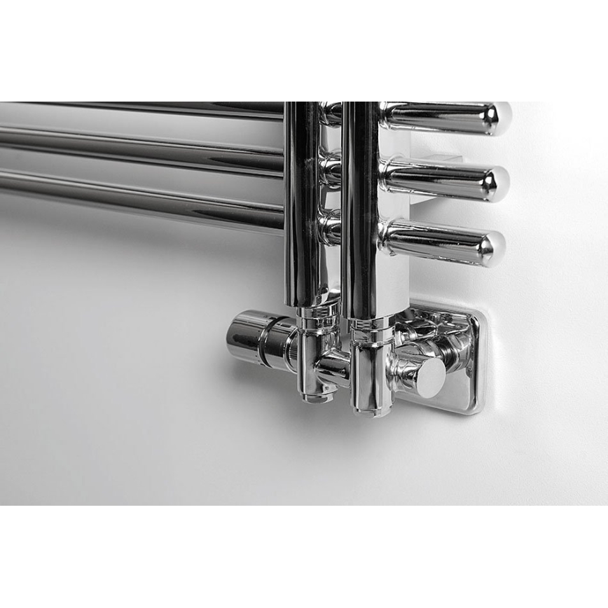 Sapho - termostaatne ühenduskomplekt keskühendusega TWIN COMBI vasak/läikiv kroom