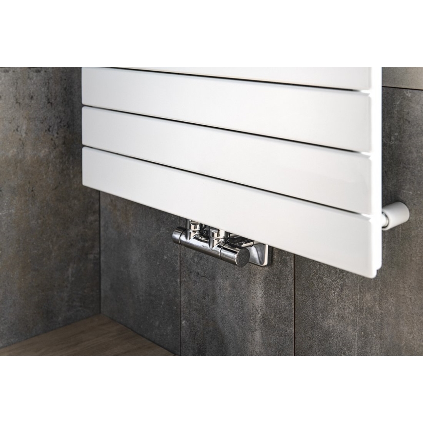 Sapho - TWIN ventiilide komplekt keskühenduse jaoks, läikiv kroom