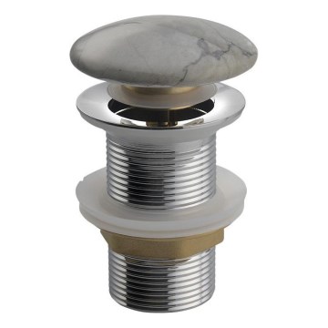 Sapho - Valamu äravool Click-Clack DALMA, läbimõõt 6,7 cm, hall