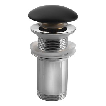 Sapho - Valamu äravool Ø 7 cm matt must/läikiv kroom