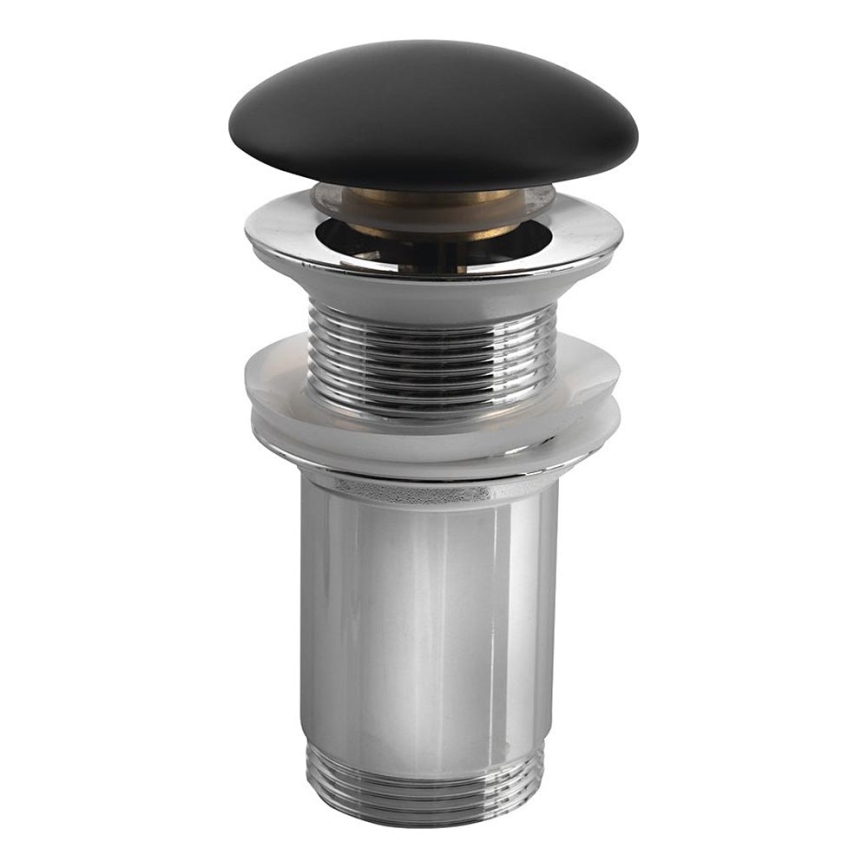 Sapho - Valamu äravool Ø 7 cm matt must/läikiv kroom