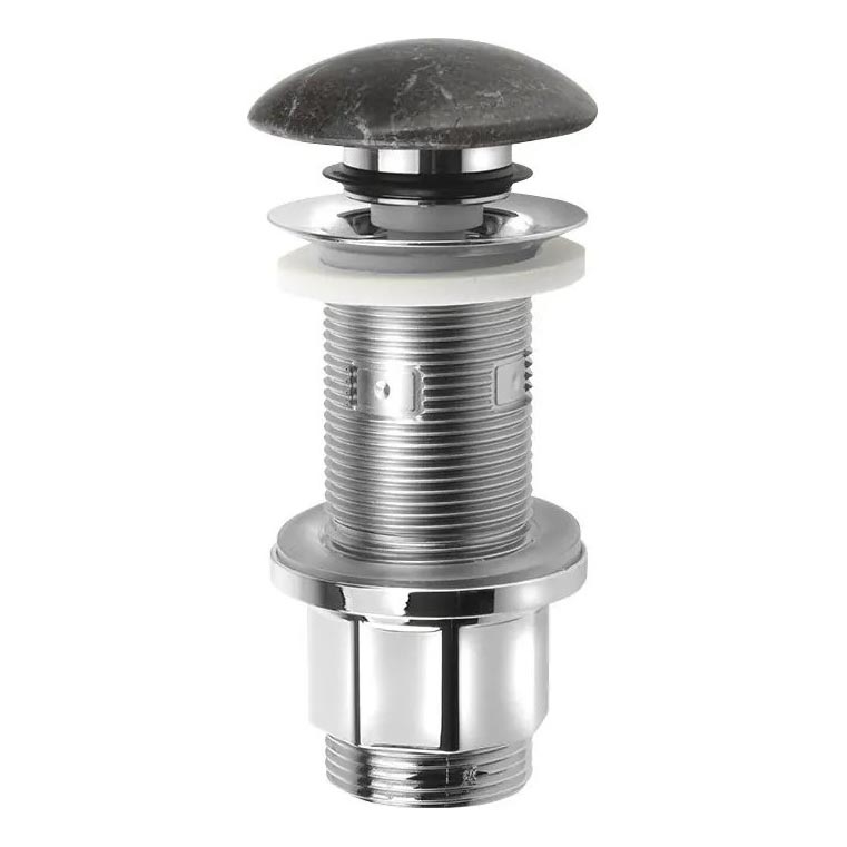 Sapho - valamu äravoolu klapp Click-Clack BLOK, läbimõõt 6,7 cm, kivi/must