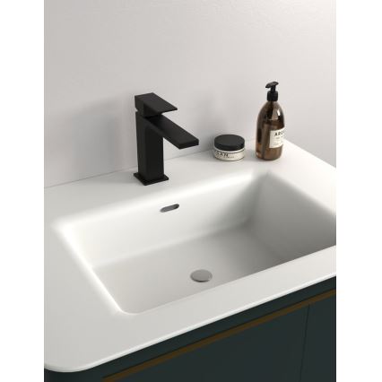 Sapho - Valamu kraan CUBEMIX 15,3 cm matt must
