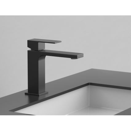 Sapho - Valamu kraan CUBEMIX 15,3 cm matt must