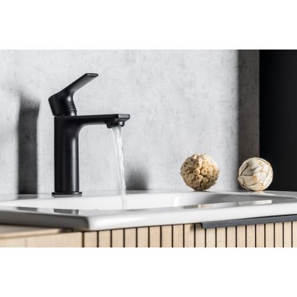 Sapho - Valamu kraan PAX 16,5 cm matt must
