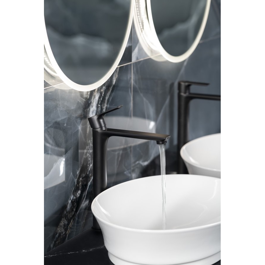 Sapho - Valamu kraan PAX 31,5 cm matt must