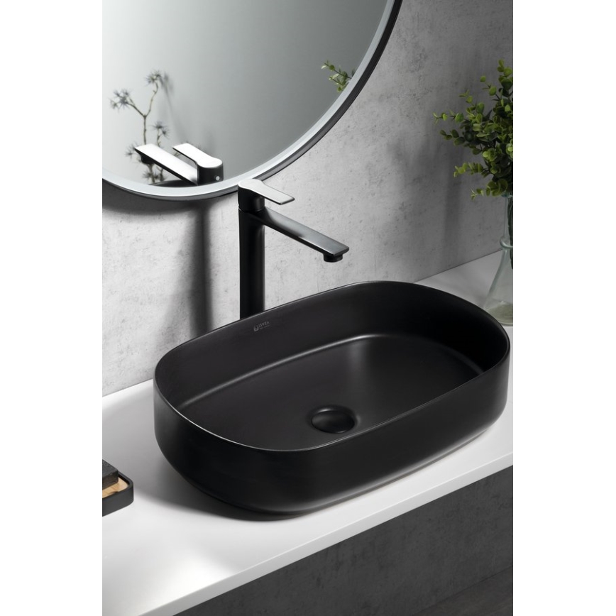Sapho - Valamu kraan PAX 31,5 cm matt must