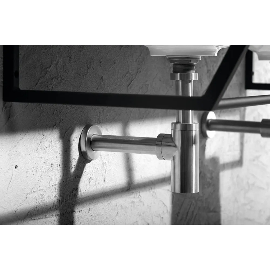 Sapho - Valamu sifoon MINIMAL matt roostevabast terasest