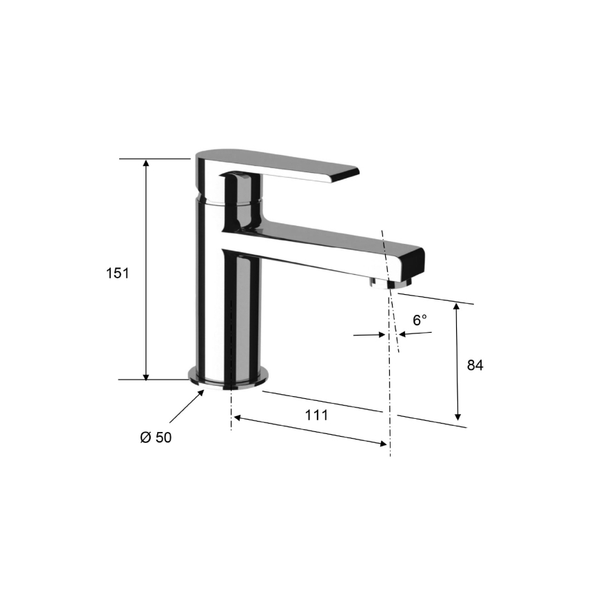 Sapho - Valamusegisti KAI 15 cm mattmust