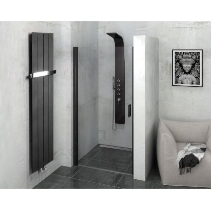 Sapho - vannitoa radiaator COLONNA 180x29 cm must