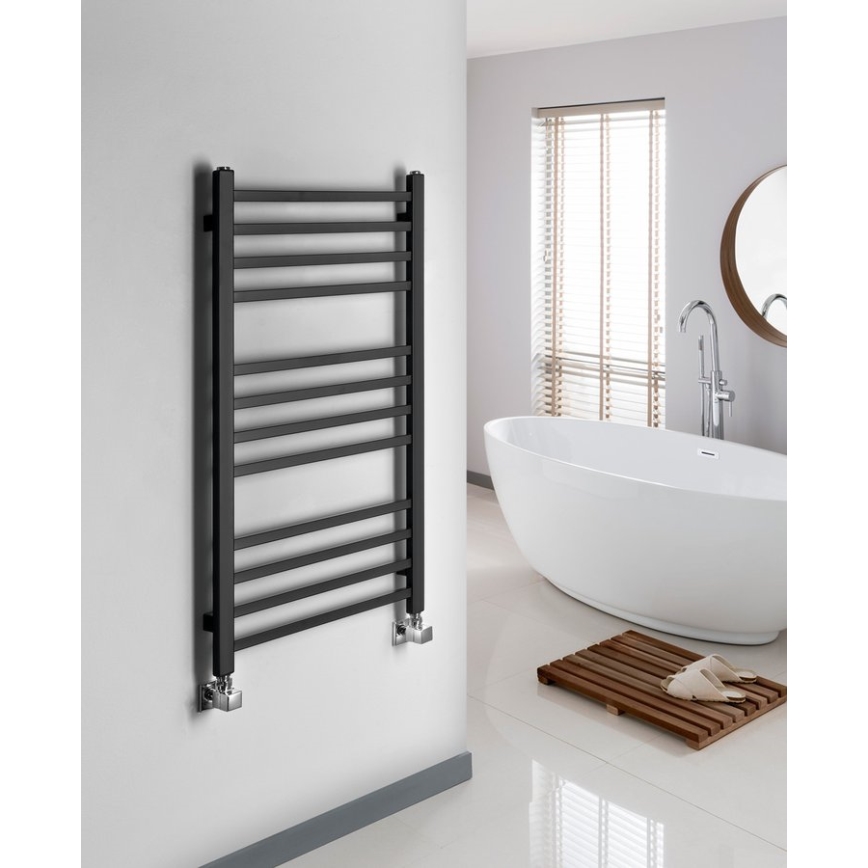 Sapho - Vannitoa radiaator METRO 89x45 cm matt-must
