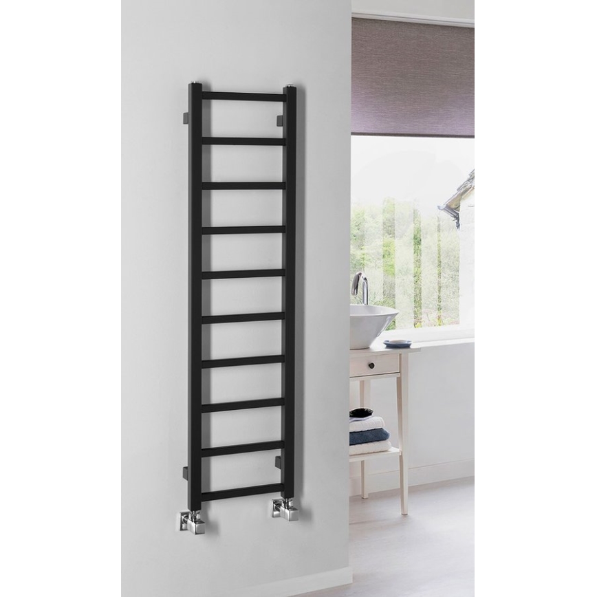 Sapho - vannitoa radiaator METRO LIGHT 114x30cm mati must