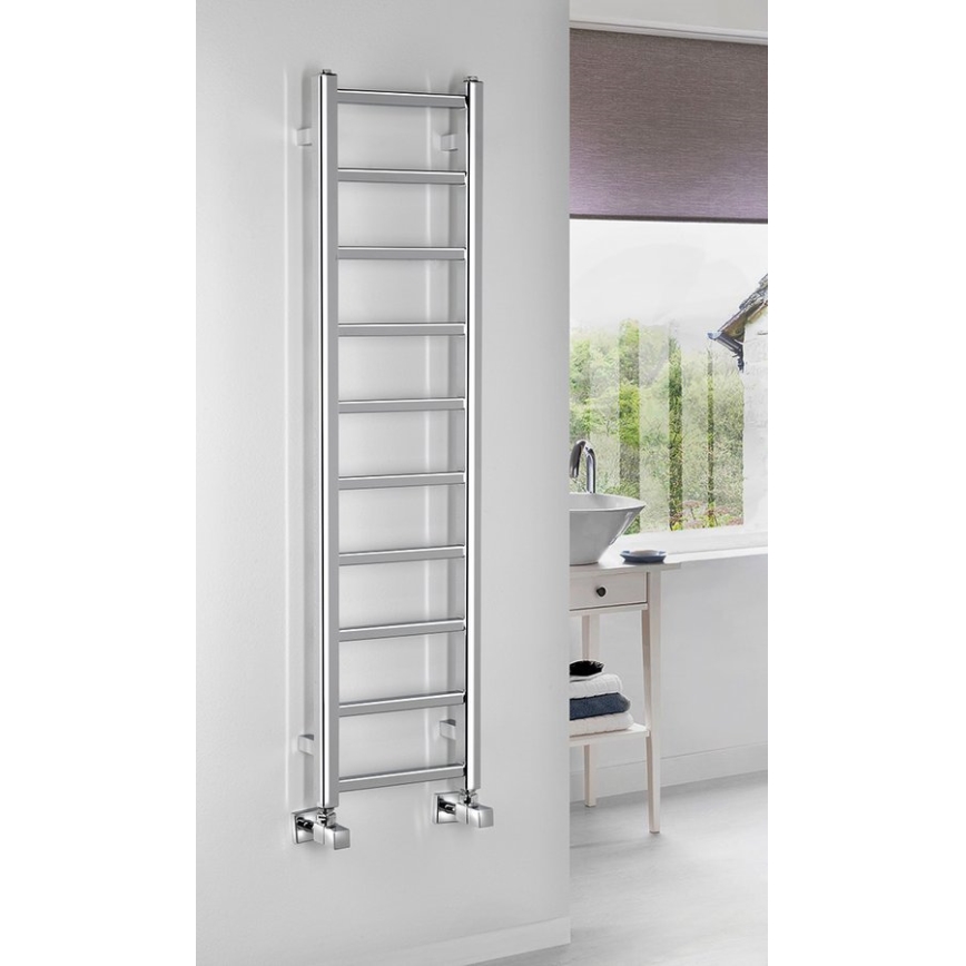 Sapho - Vannitoa radiaator METRO LIGHT 211W/230V 30x114 cm läikiv kroom