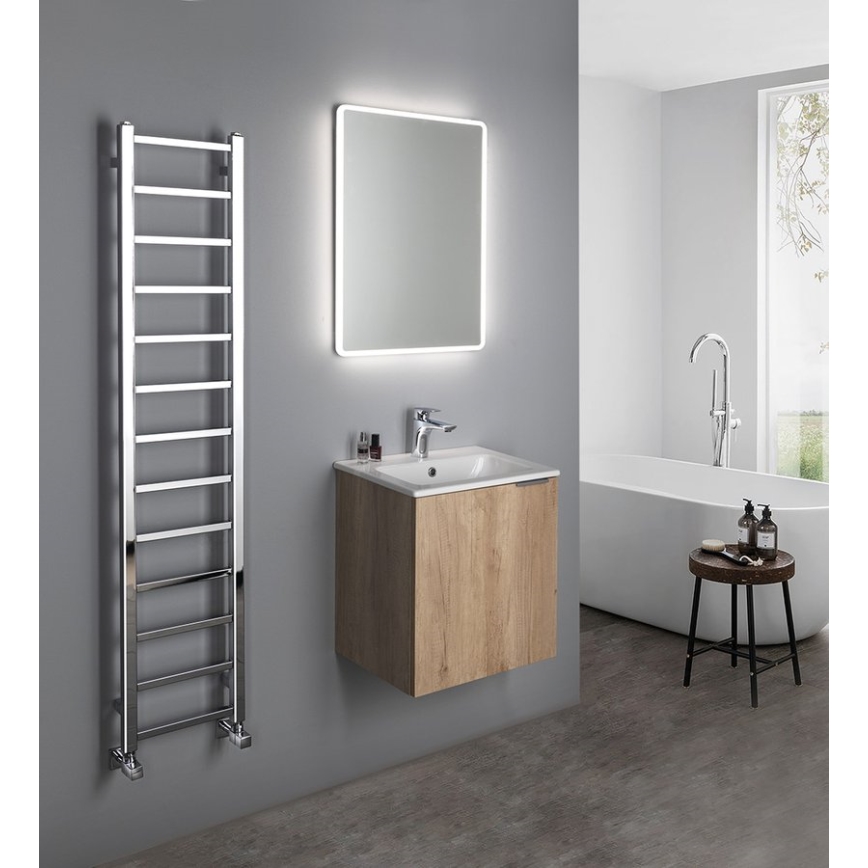 Sapho - Vannitoa radiaator METRO LIGHT 276W/230V 30x150 cm läikiv kroom
