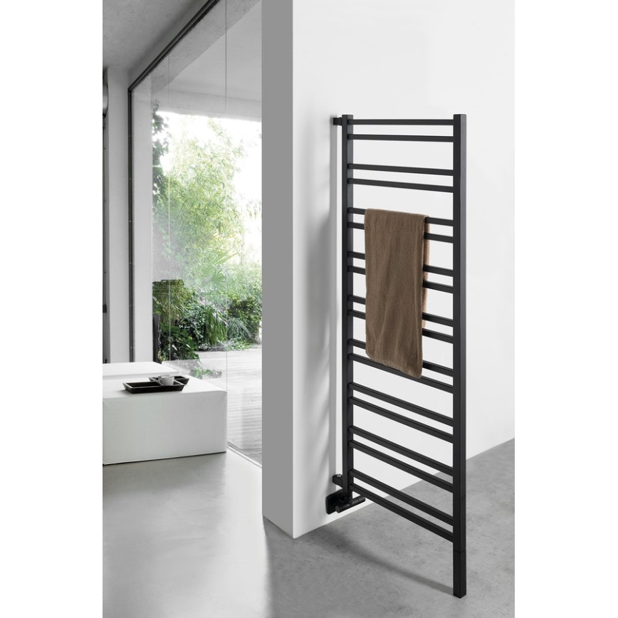 Sapho - Vannitoa radiaator METRO SPACE 525W/230V 55x143 cm mattmust