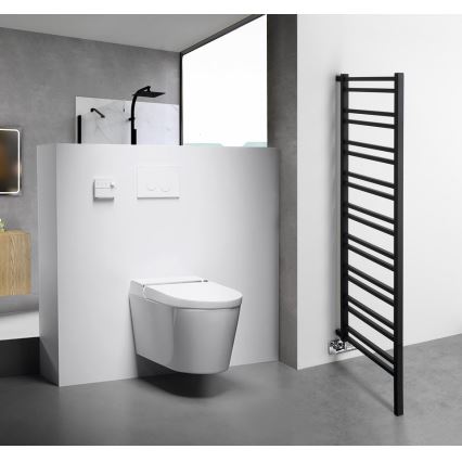 Sapho - Vannitoa radiaator METRO SPACE 525W/230V 55x143 cm mattmust