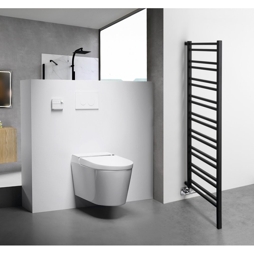 Sapho - Vannitoa radiaator METRO SPACE 525W/230V 55x143 cm mattmust