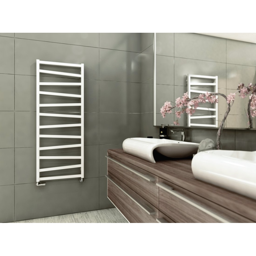 Sapho - Vannitoa radiaator ZIG 406W/230V 50x110 cm valge