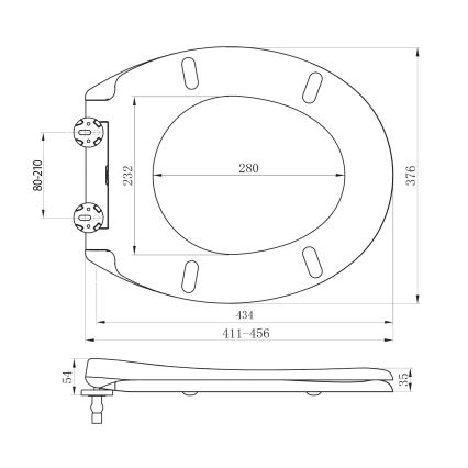 Sapho - WC-poti kaas ADINA SoftClose valge