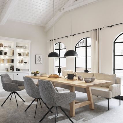 Schöner Wohnen 11728-18 - Ripatslaelamp ALI 1xE27/25W/230V, läbimõõt 38 cm, must