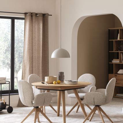 Schöner Wohnen 11728-39 - rippvalgusti ALI kaabliga 1xE27/25W/230V, läbimõõt 38 cm, hall