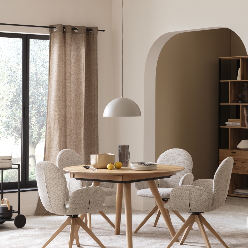 Schöner Wohnen 11728-39 - rippvalgusti ALI kaabliga 1xE27/25W/230V, läbimõõt 38 cm, hall