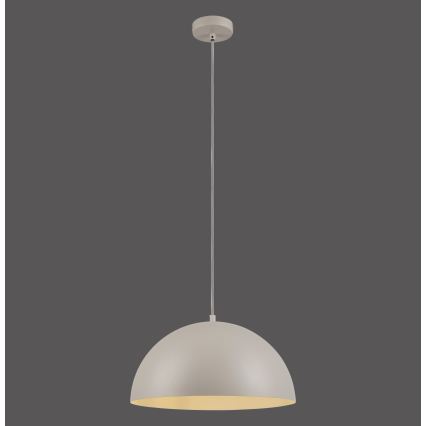 Schöner Wohnen 11728-39 - rippvalgusti ALI kaabliga 1xE27/25W/230V, läbimõõt 38 cm, hall