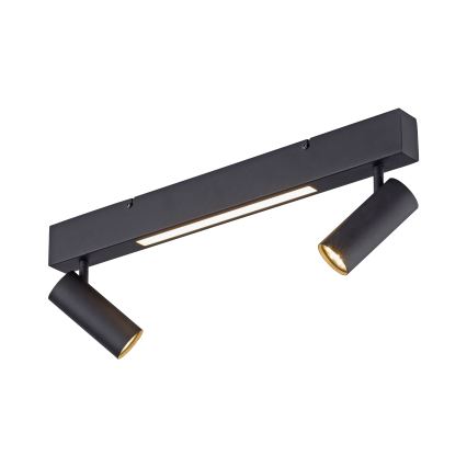 Schöner Wohnen 11793-18 - LED spottvalgusti DANTE 2xGU10/10W/230V + LED/7,2W must