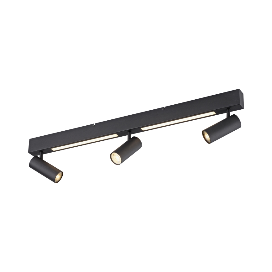 Schöner Wohnen 11794-18 - LED-spottvalgusti DANTE 3xGU10/10W/230V + LED/14,4W must