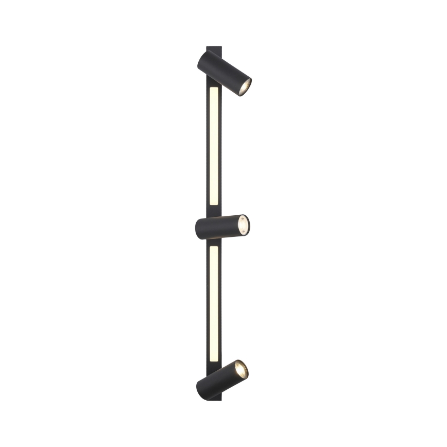 Schöner Wohnen 11794-18 - LED-spottvalgusti DANTE 3xGU10/10W/230V + LED/14,4W must