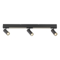 Schöner Wohnen 11794-18 - LED-spottvalgusti DANTE 3xGU10/10W/230V + LED/14,4W must
