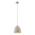Schöner Wohnen 12540-42 - Rippvalgusti kaablil TRAVENTA 1xE27/40W/230V läbimõõt 21 cm betoon