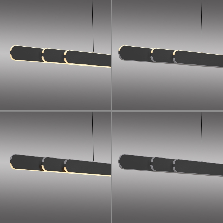 Schöner Wohnen 12577-18 - LED hämardatav rippvalgusti köisriputusega ADRIANA ROUND 2xLED/24W/230V 2700/3000/3500/4000/5000K 160 cm must