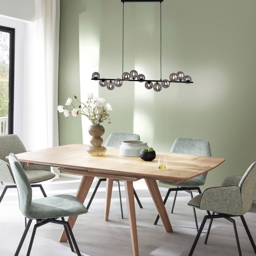 Schöner Wohnen 14504-18 - LED-riipvalgusti riputuskaabliga DUBAI 13xG9/3W/230V 118 m must/suitsune