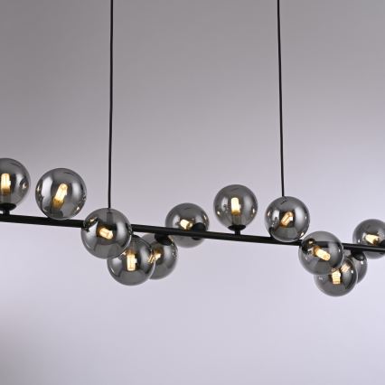 Schöner Wohnen 14504-18 - LED-lühter kaablil DUBAI 13xG9/3W/230V must/suitsuhall