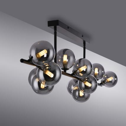 Schöner Wohnen 14505-18 - LED-lühter varrega DUBAI 13xG9/3W/230V must/suitsuhall