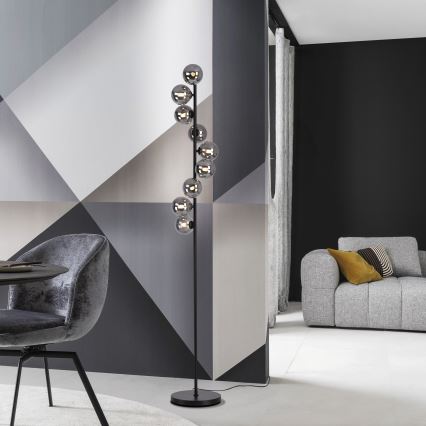 Schöner Wohnen 14506-18 - LED-põrandalamp DUBAI 9xG9/3W/230V must/suitsune