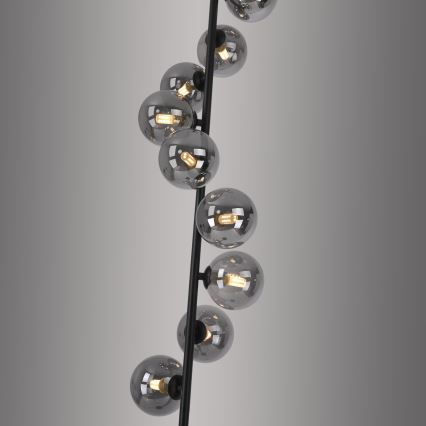 Schöner Wohnen 14506-18 - LED-põrandalamp DUBAI 9xG9/3W/230V must/suitsune