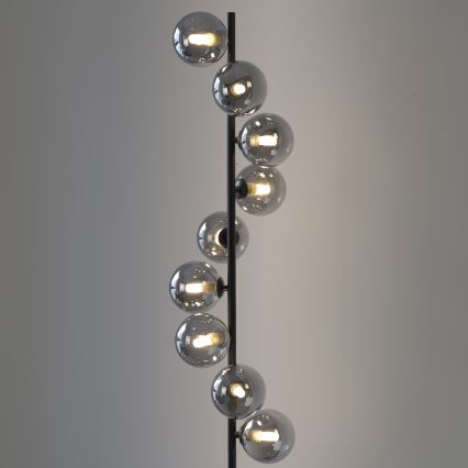 Schöner Wohnen 14506-18 - LED-põrandalamp DUBAI 9xG9/3W/230V must/suitsune