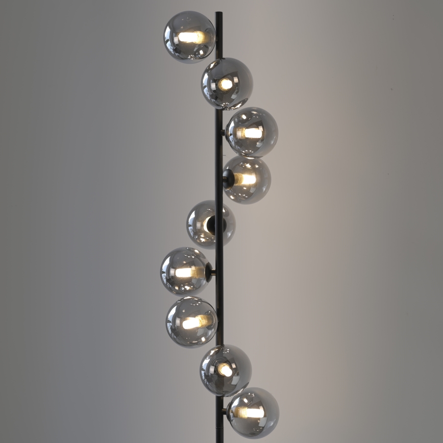 Schöner Wohnen 14506-18 - LED-põrandalamp DUBAI 9xG9/3W/230V must/suitsune